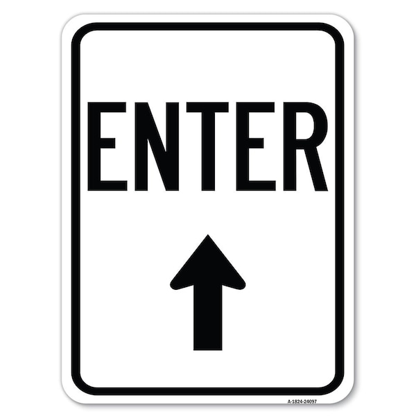 Safety Sign, 18 in Height, Aluminum, 24 in Length, 24097